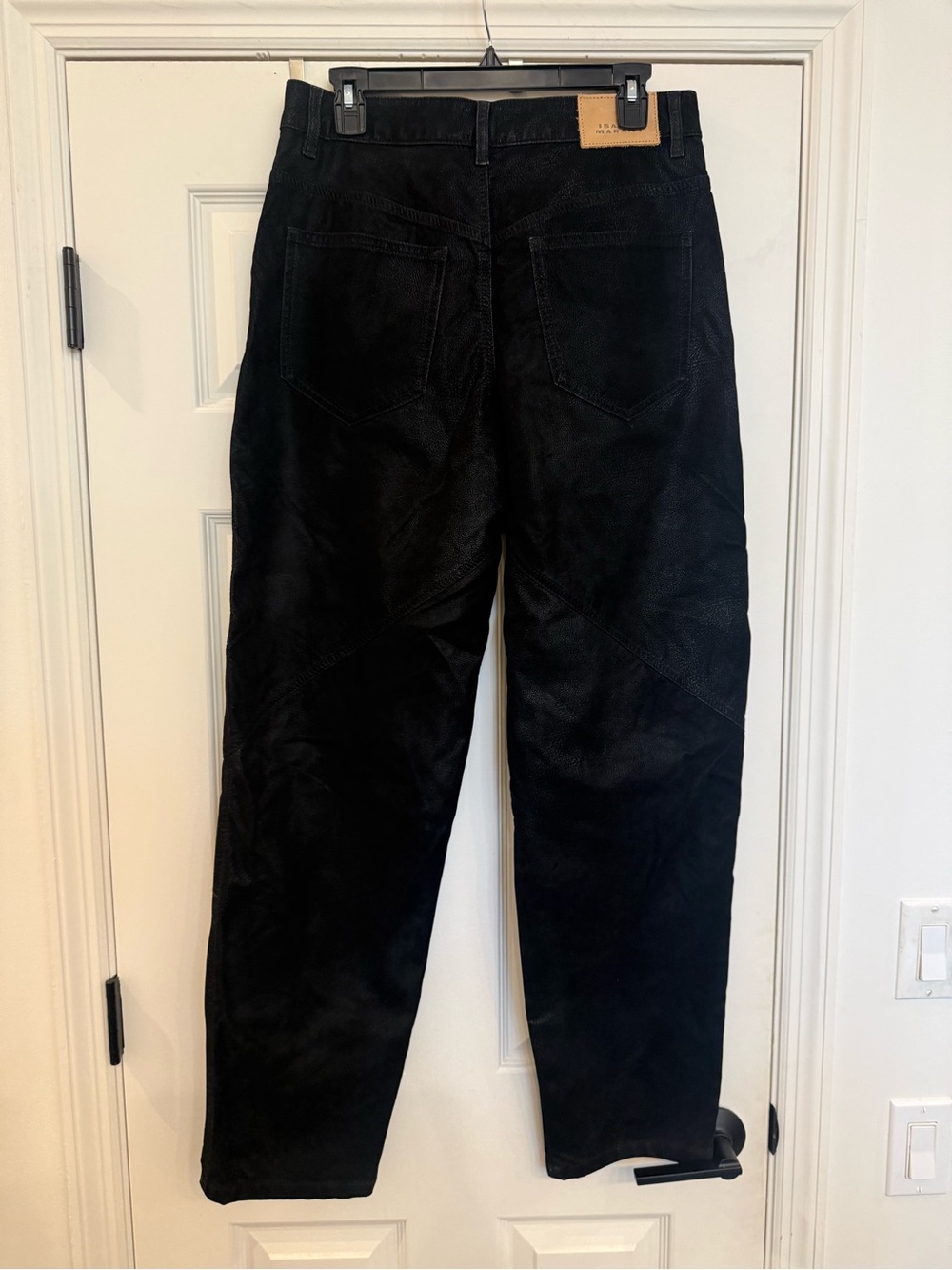NWT Isabel Marant Etoile Kelvina Pants Black Faux Leather Trousers 38 US 6 med - Picture 8 of 13